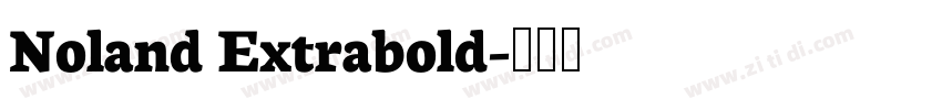 Noland Extrabold字体转换